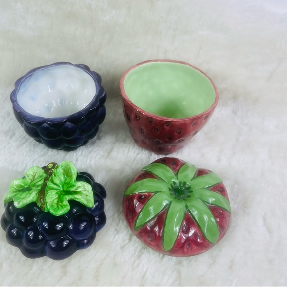 Strawberry and Grape Canisters - Picture 2 of 5